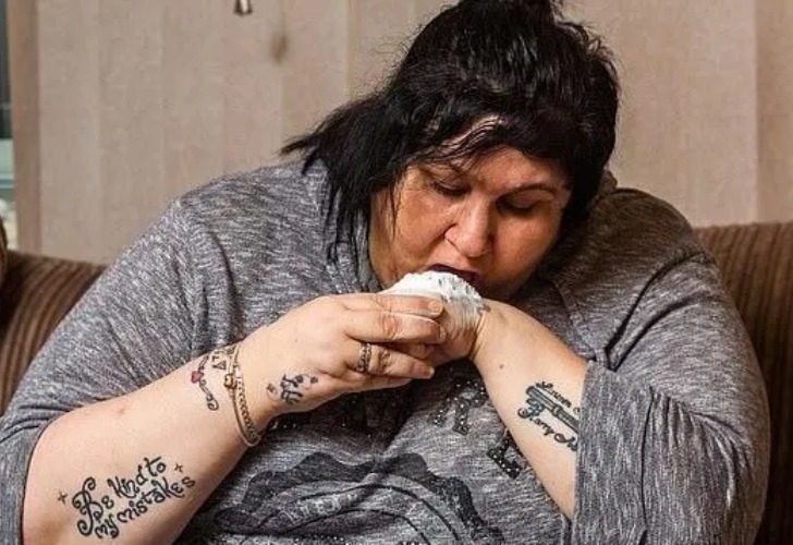 Lisa Anderson, tiene una extraña adicción y consume talco. Foto: Gentileza Daily Mail 