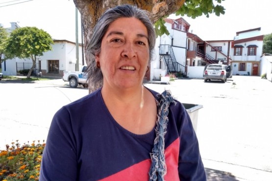 Alicia Gajardo, nueva longko de las comunidades de Lago Rosario y Sierra Colorada.eleccione