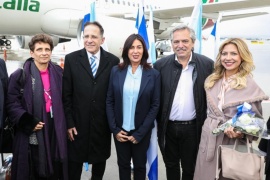 El presidente Fernández llegó a Israel
