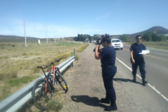 Choque a una camioneta. 