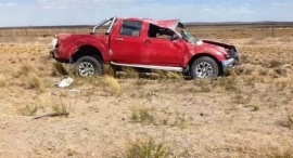 Vuelco dejó a cinco personas heridas