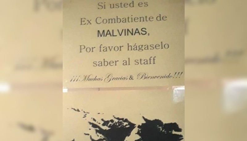 Cartel del restaurante. 