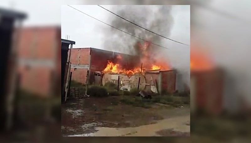 Incendio en Comodoro Rivadavia. 