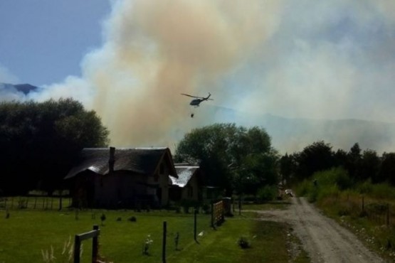 Incendio ayer por la tarde.