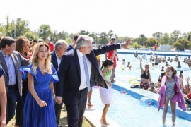 Alberto Fernández visitó el Centro Recreativo Nacional "Presidente Néstor Kirchner"