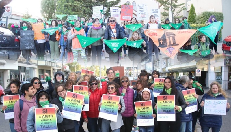 La marcha verde se dividió en el centro de Río Gallegos. 