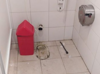 Así quedó el baño. (LVDS)