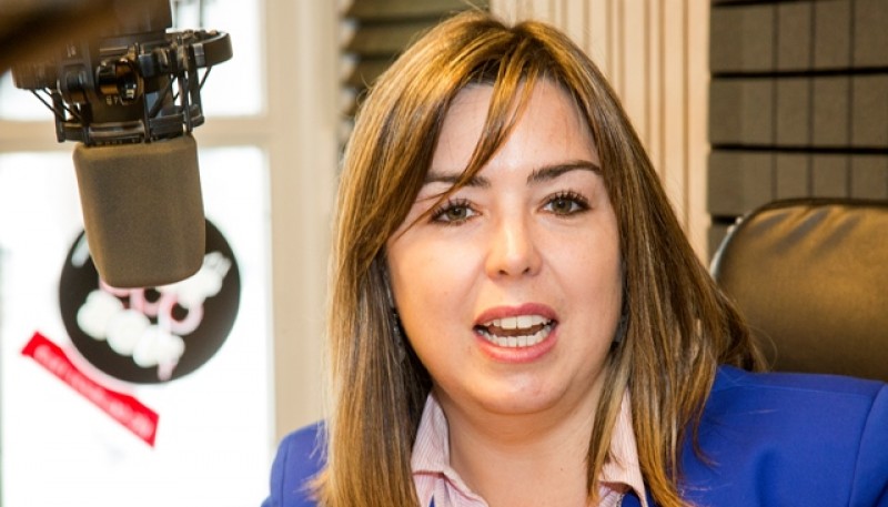 Karina Raynoldi, secretaria de Comercio e Industria de Santa Cruz. (C. González) 