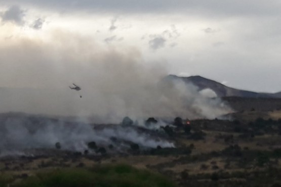 El trabajo de los equipos en los incendios. 