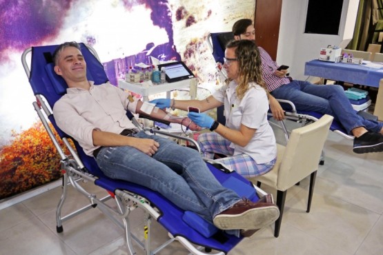 Donación de sangre. 