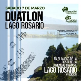 Se correrá el Duatlón Lago Rosario