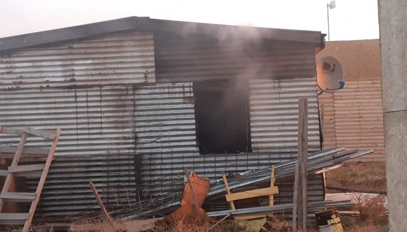 Vivienda incendiada. 