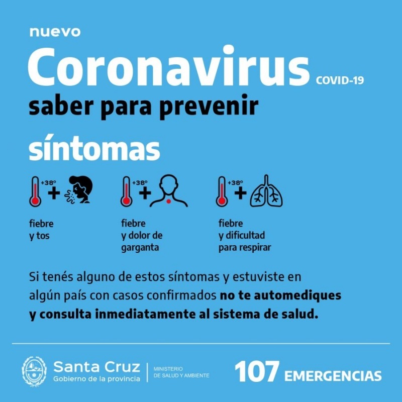 No se registró ningún posible caso de Coronavirus en Caleta Olivia