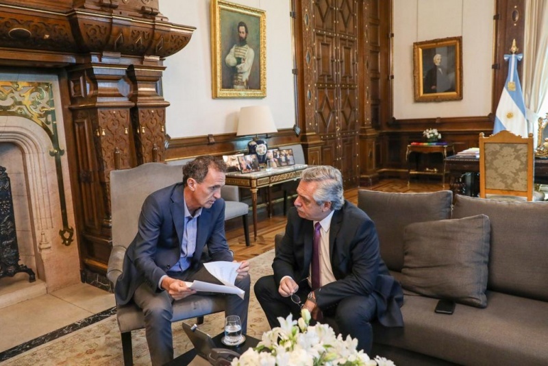 El presidente Alberto Fernández recibió al ministro Gabriel Katopodis