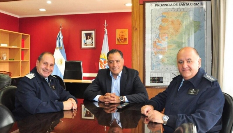 Quiroga se reunió con el Comodoro Maldonado 