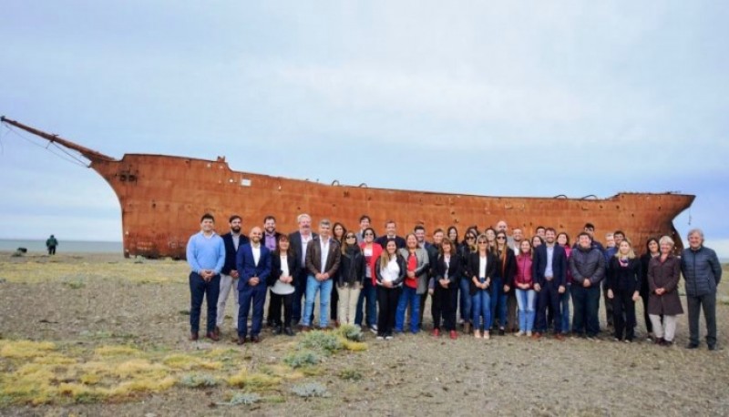 Secretarios de Hacienda en Punta Loyola. 