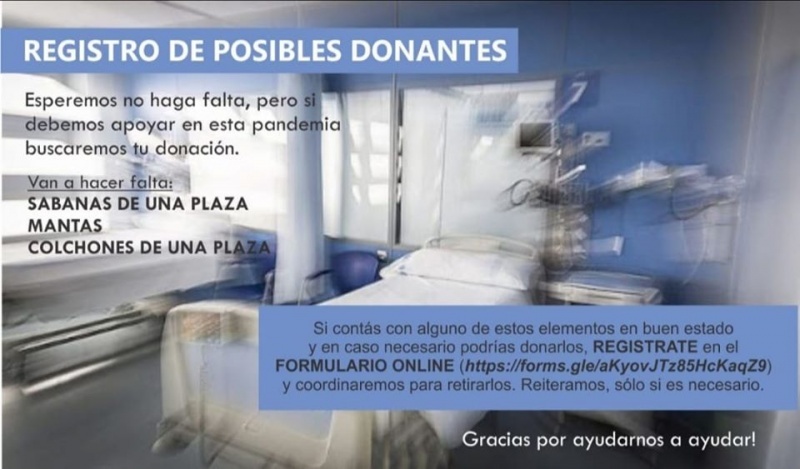 Registro de posibles donantes. 