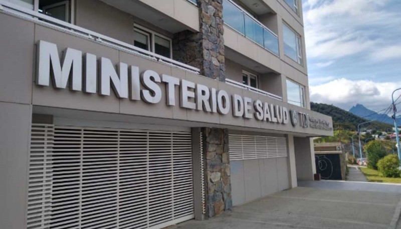 Fachada del Ministerio de Salud de Tierra del Fuego. 