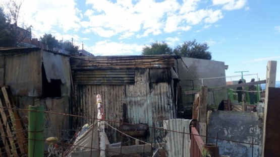 Incendio en una vivienda.