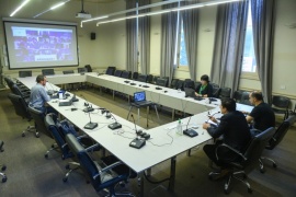 El Ministro de Educación  mantuvo una videoconferencia con sus pares