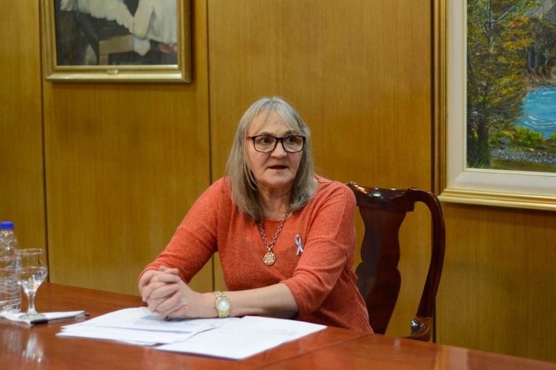 La Ministra de Desarrollo Social,  Bárbara Weinzettel 