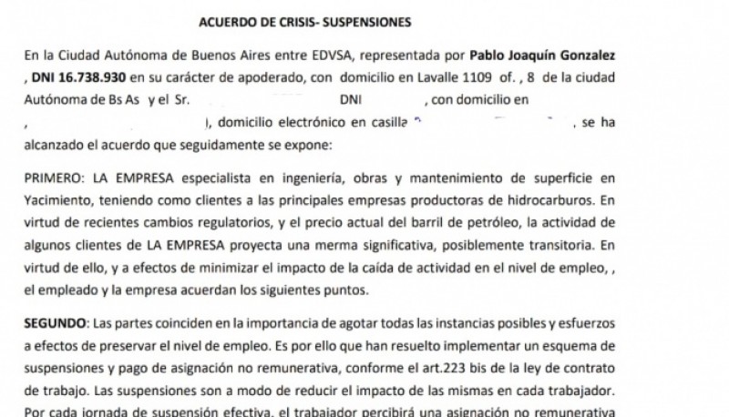 EDVSA propone bajar el 85 % del salario a sus trabajadores