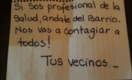 Médico denunció estigmatización de los profesionales de la salud