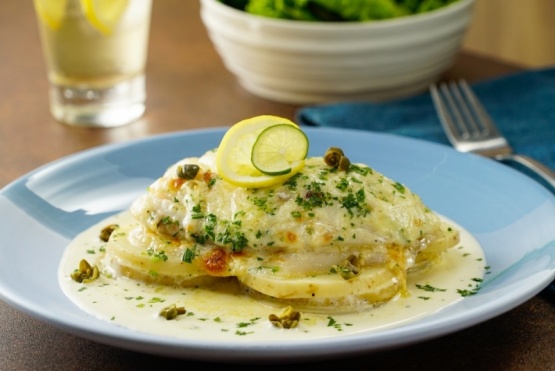 Cómo hacer pescado con papas a la crema