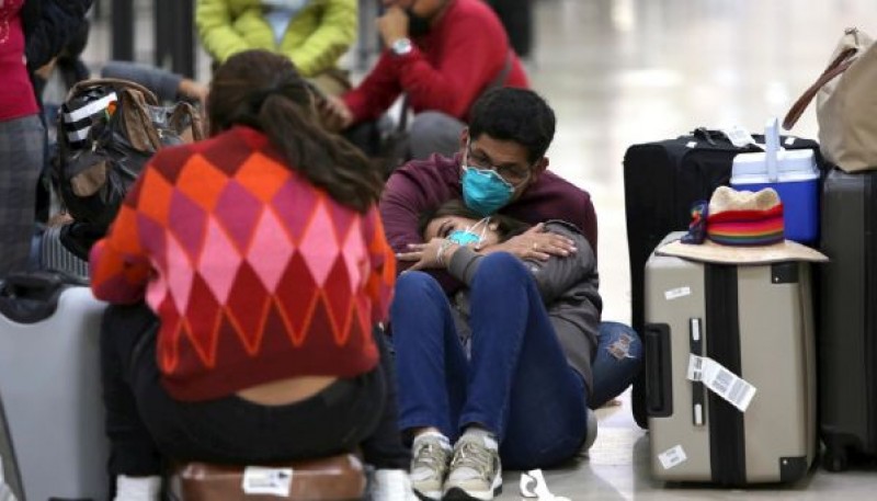 El drama de los varados fuera de su hogar. 