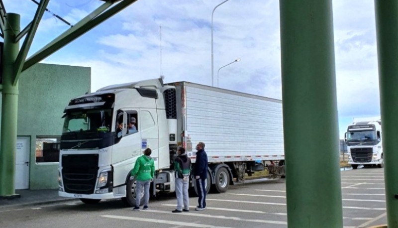 Camioneros en Río Gallegos. 