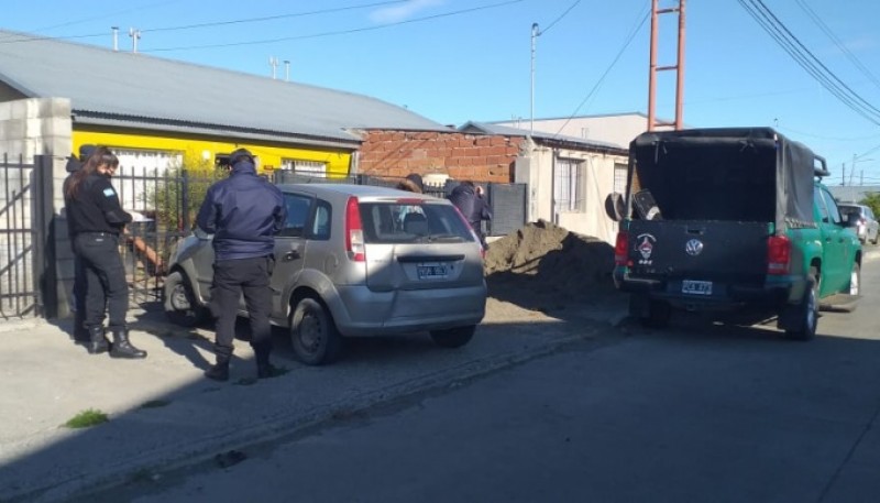 Vivienda allanada esta mañana. 