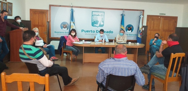 Presencia y trabajo en Puerto Deseado del Estado Provincial.