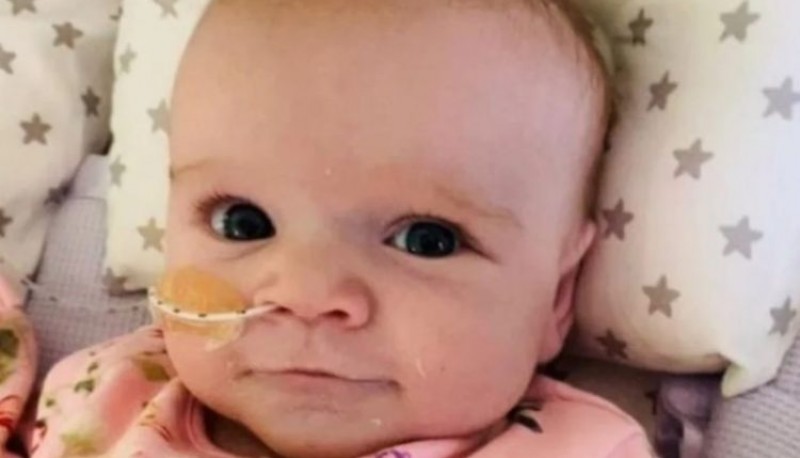 Erin, la beba de seis meses que fue operada del corazón y se recuperó del coronavirus