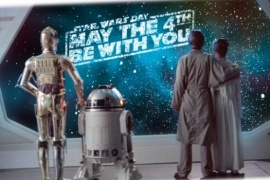 Porque el cuatro de mayo se celebra el día internacional de Star Wars