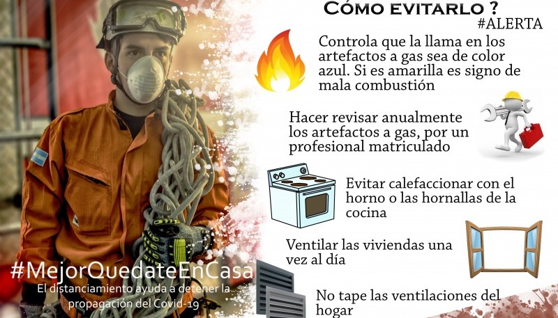 Realizan campaña de prevención de intoxicación con monóxido de carbono