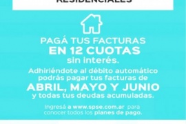 Servicios públicos ofrece planes de pago para residenciales, comerciales y/o industriales