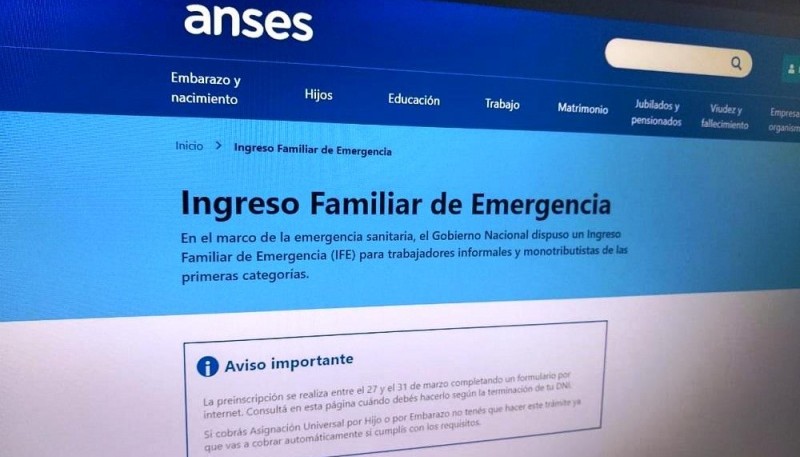 ANSES-INGRESO FAMILIAR DE EMERGENCIA