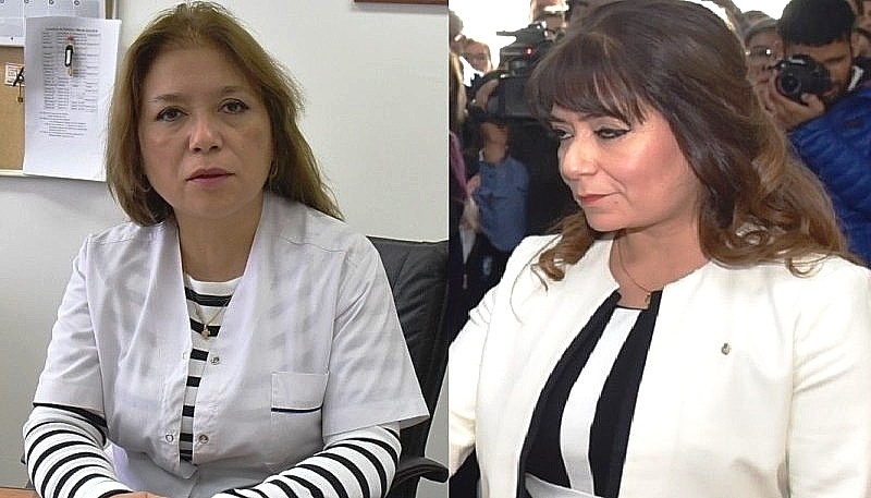 Patricia y Angélica Zari, ex directora del Hospital y ex Jueza de Caleta Olivia. 