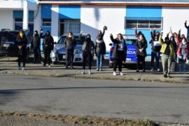 "Mujeres autoconvocadas" y vecinas se movilizaron por Jesica Minaglia