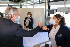 El Presidente encabezó la puesta en marcha del Hospital Solidario COVID-19 Austral en Pilar