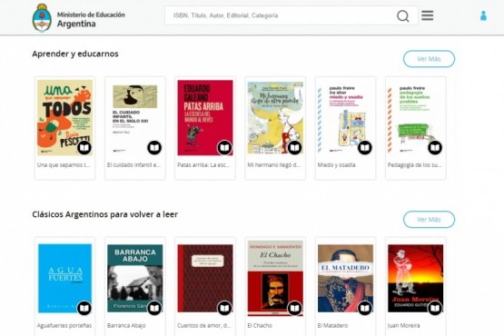 Educación puso en línea la biblioteca digital Leer en casa