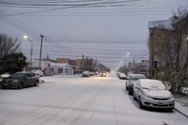 Y la nieve llegó a Río Gallegos