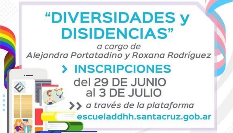 Convocan a participar del Curso Virtual “Diversidad y Disidencias”