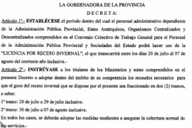 El receso invernal para la administración tiene fecha