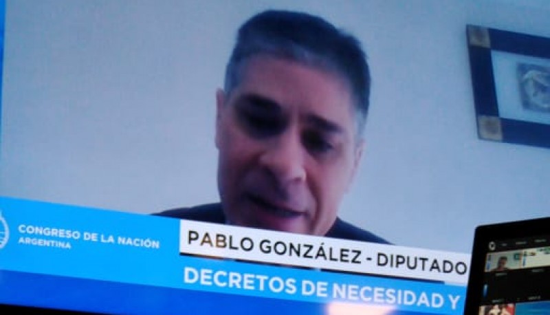 El Diputado Nacional por Santa Cruz Pablo González.