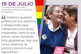 Diez años de la Ley de Matrimonio igualitario