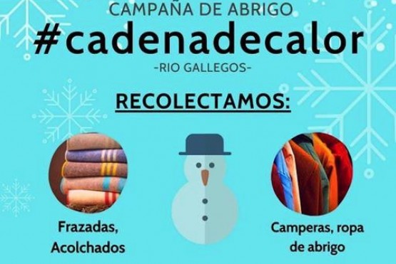 “#CadenaDeCalor” busca recolectar ropa y elementos de abrigo para familias sin calefacción