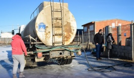 Municipio entregó agua al barrio Patagonia