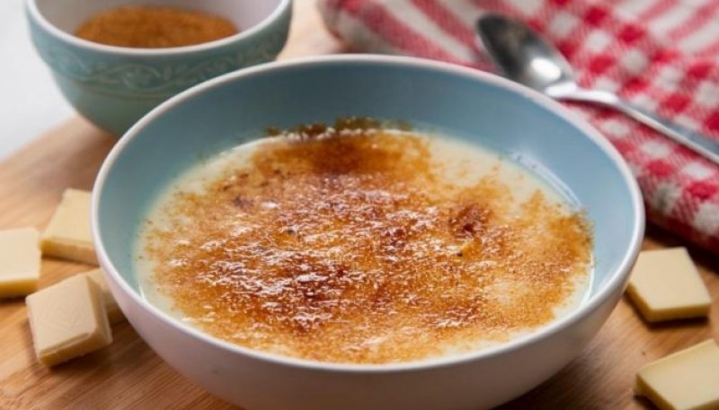 Cómo hacer arroz con leche y chocolate blanco 