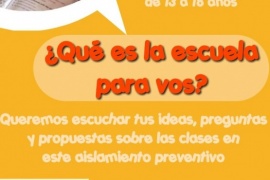 Conversatorio para adolescentes: “¿Qué es la escuela para vos?”